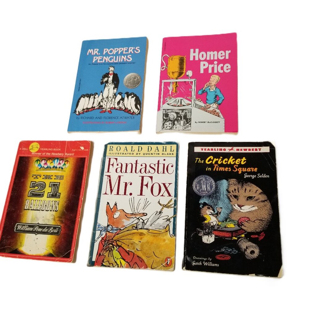 Humor Book Lot 5 Mr Poppers Fantastic Mr Fox